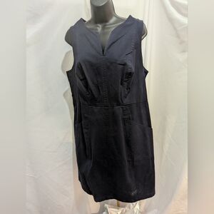 NWT Boden Sleeveless Sheath Dress Size 12 Navy
